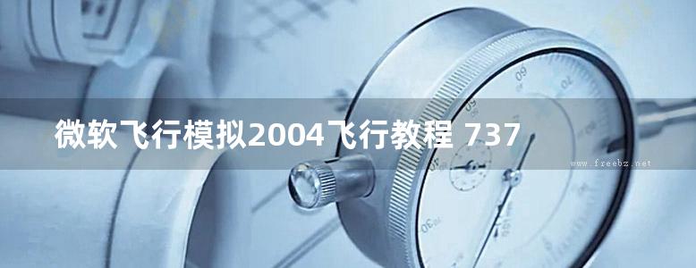 微软飞行模拟2004飞行教程 737NG使用手册